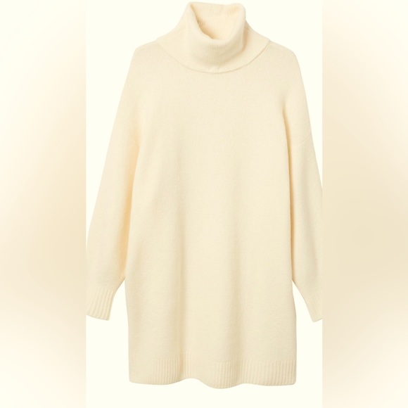 MANGO - Size XS - New without tag - Cream Sweater Dress - Loose fit - Picture 1 of 5